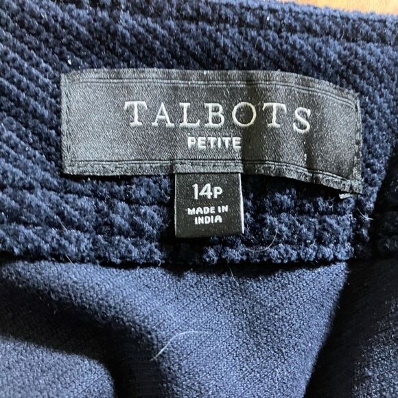Talbots corduroy mini skirt, blue, excellent condition, size 14 P - Picture 3 of 3